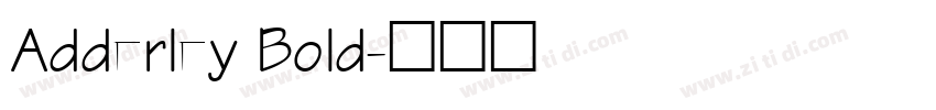 Adderley Bold字体转换